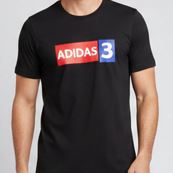 Black Adidas 3 Graphic T-Shirt