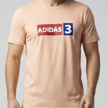 Peach Adidas 3 Graphic T-Shirt