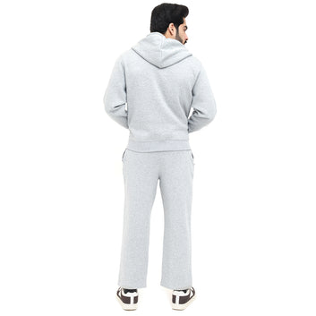 Men’s Grey Zip-Up Hoodie Tracksuit – Comfortable Daily Wear
